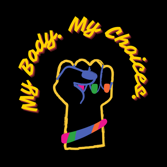 My Body My Choices Women's RIghts Fist Square Sticker