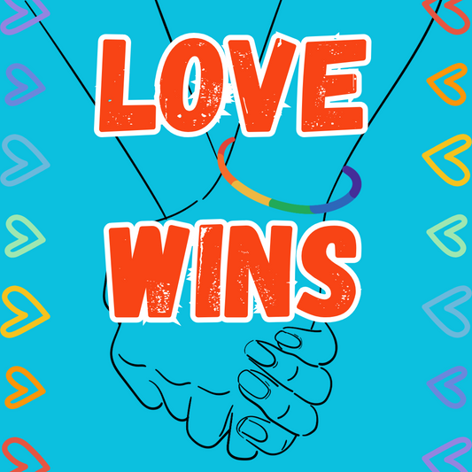 Love Wins LGBT Resistance Square Sticker